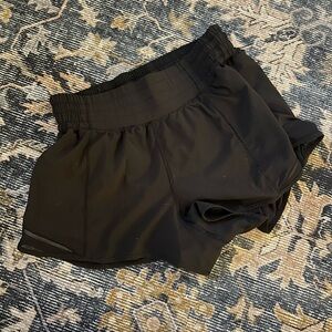 Lululemon Women's Black Hotty Hot Athletic Shorts